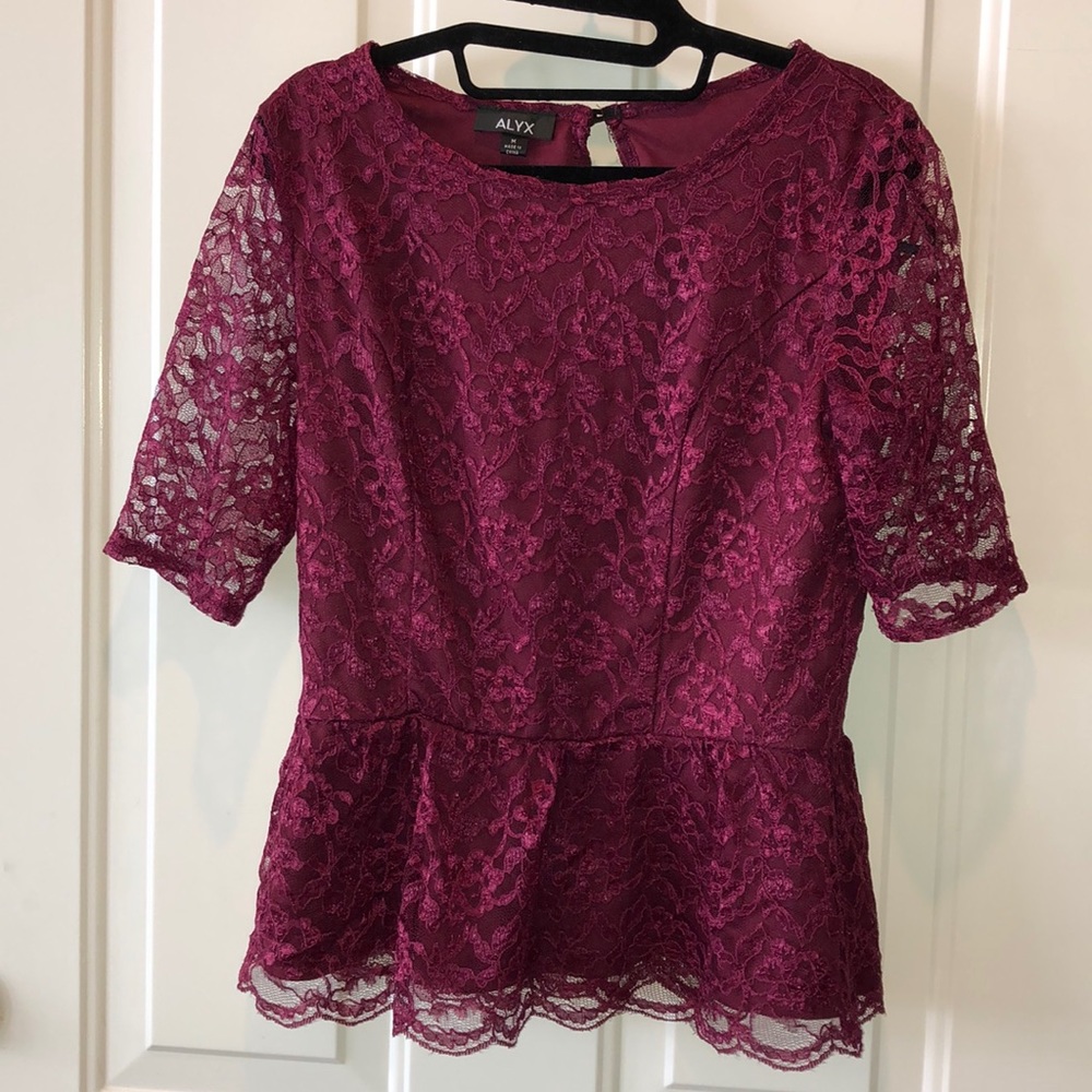 Peplum Lace Top
